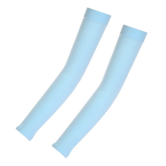 2Pcs UV Protection Cooling Arm Sleeves for Men & Women - Breathable, Quick-Dry for Running, Biking, Driving, Golf, Hiking & Climbing - Unisex Long Sunblock Arm Covers