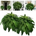 thumbnail image 1 of 2Pcs UV Resistant Lifelike Artificial Boston Fern - 2025 New Faux Boston Ferns Outdoor Planter Large, Artificial Plants for Outdoor, Artificial Ferns for Outdoors Planter, 1 of 6