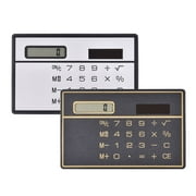 thovorrnl Ultra Thin 8-Digit Solar Basic Desk Calculators, Portable Simple Calculator, 2 Count