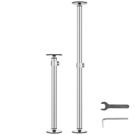 2Pcs Undermount Sink Bracket Stainless Steel Sink Support Leg 16.1 to 28.3 Inch Adjustable Telescopic Support Rod Sink Repair Bracket System 660 LBS Weight Capacity for Kitchen Sink