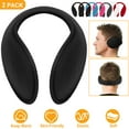 thumbnail image 1 of 2Pcs Unisex Winter Ear Warmers for Winter Running Walking Dog Travel, Behind-the-Head Earmuffs, 1 of 6
