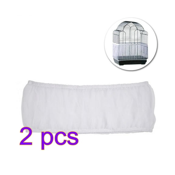 2Pcs Universal Bird Cage Seed Catcher, Seed Catcher Guard Net Cover