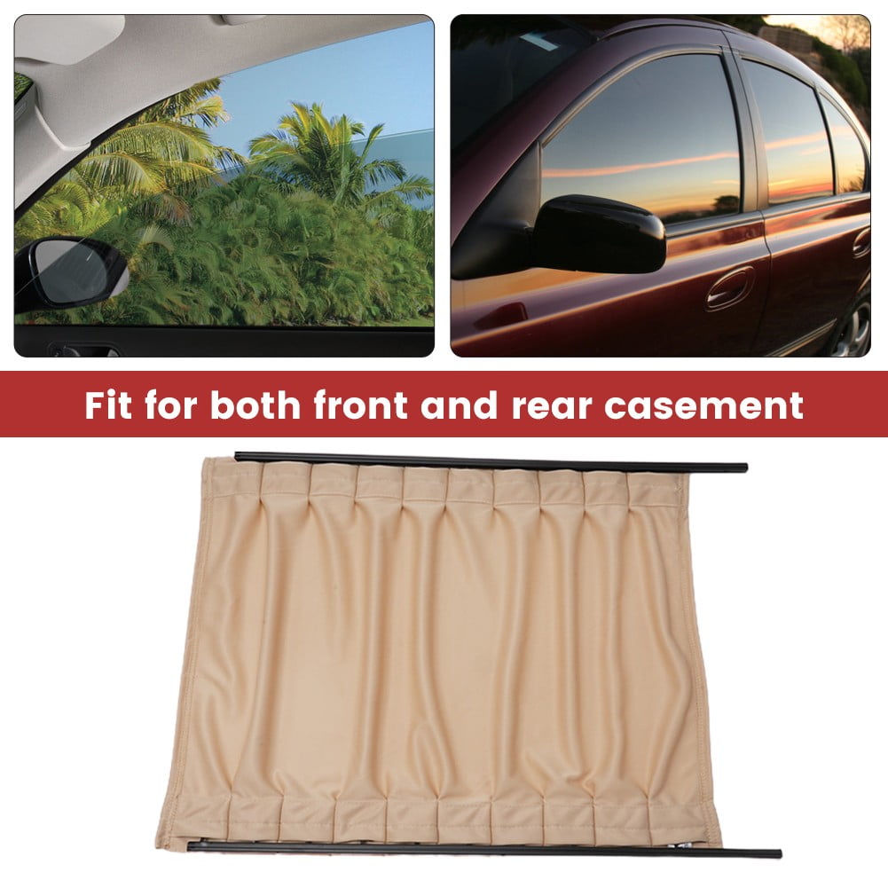 QIPAN] Universal 2Pcs Car Van Truck SUV VIP Window Curtain Anti-UV Sunshade Visor NEW