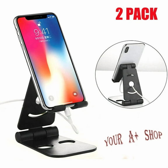 2Pcs Universal Cell Phone Stand Holder Magic Tablet Desk Adjustable Mount Holder