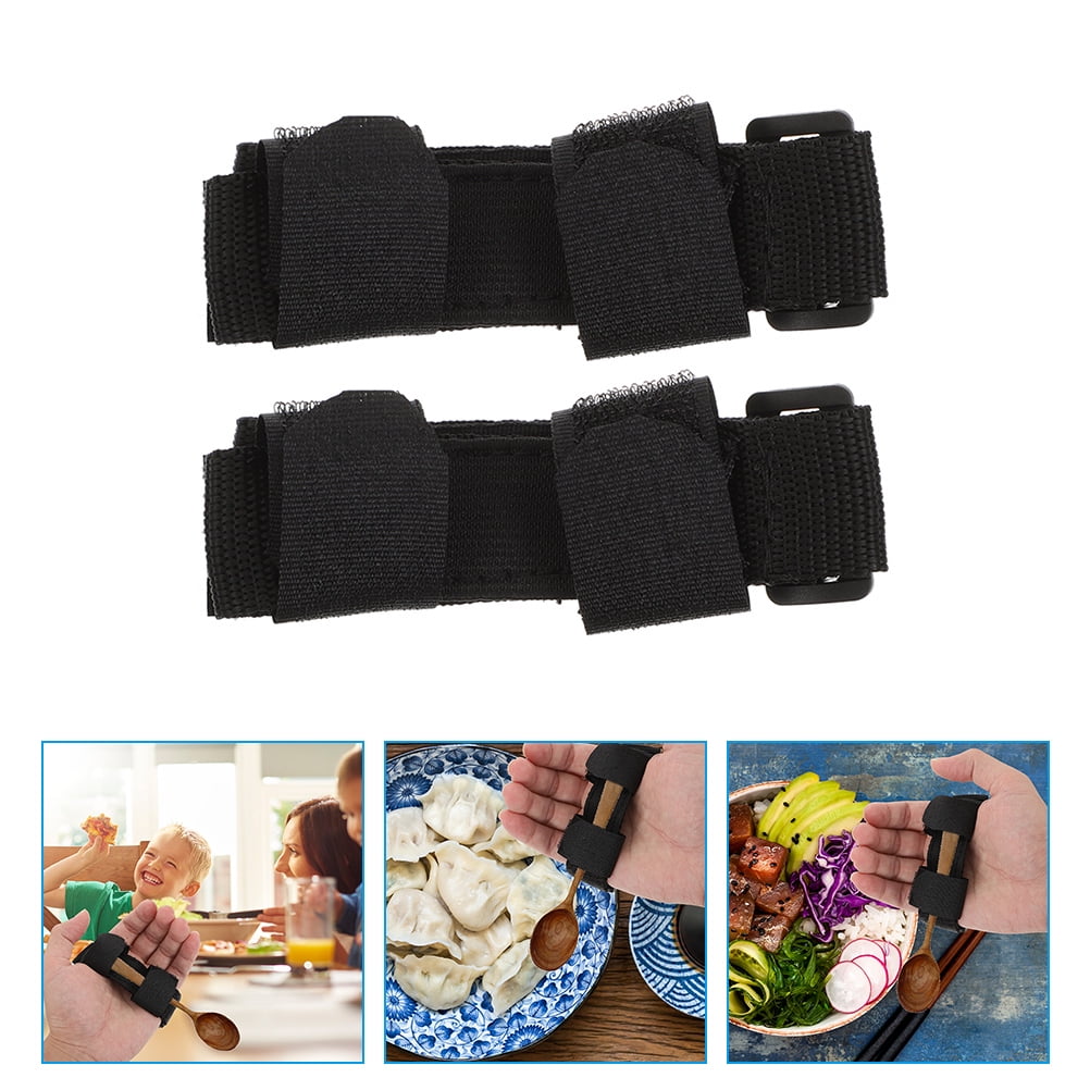 2Pcs Universal Cuff Adaptive Utensils Holder Hand Strap for Holding