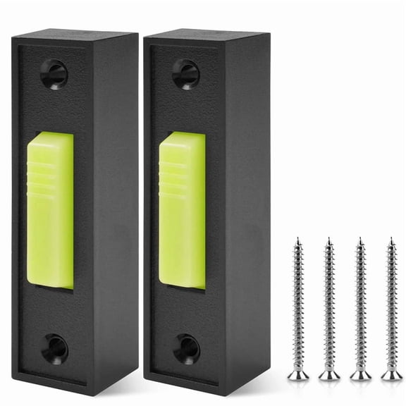 2Pcs Universal Garage Door Opener Switch 41A4166 Lighted Wall Mounted Push Button Black Finish with White Center