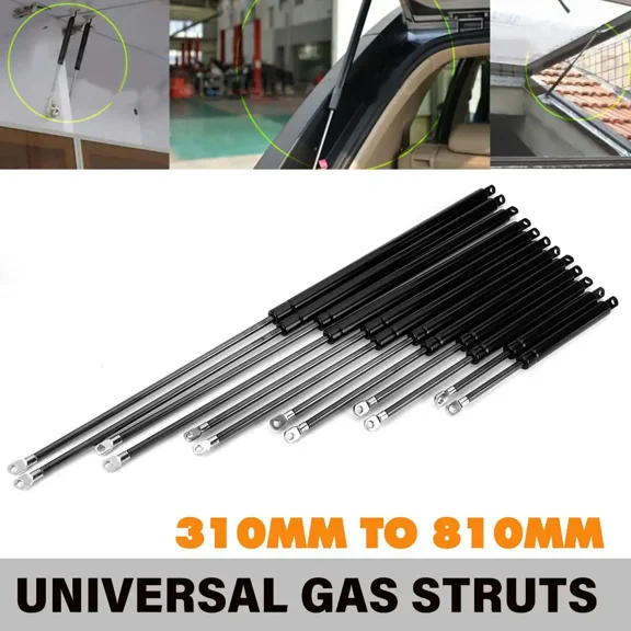 2Pcs Universal Gas Struts 310-810mm 800N Hood Tailgate Lift Support for Car Truck RV