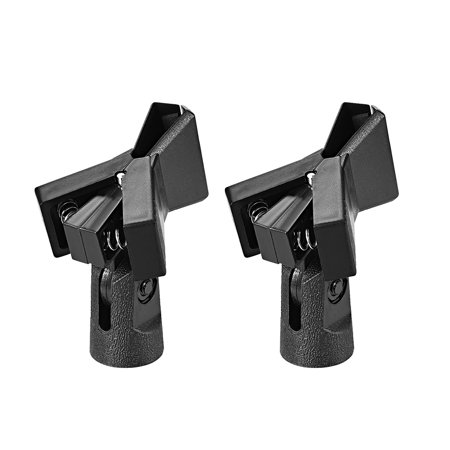 2Pcs Universal Microphone Mic Clip Holder for 40mm Mic Stand Handheld Microphones 15mm Thread