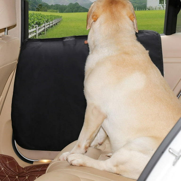 2Pcs Pet Dog Car Seat Cover Front Rear Door Panel Protector Anti-Scratch  Guard Pads Black 