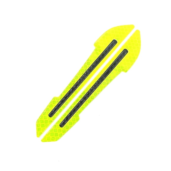 2Pcs Universal Reflective Car Rearview Stickers Collision Strips Enhanced Nighttime Auto Exterior Accessories