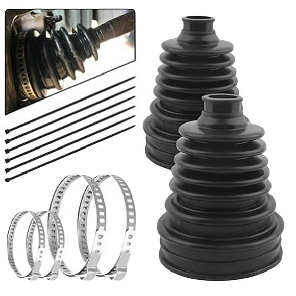 2Pcs Universal Silicone CV Joint Boot No Disassembly Car Steering Rack Dustproof Cover Auto Repair Kit