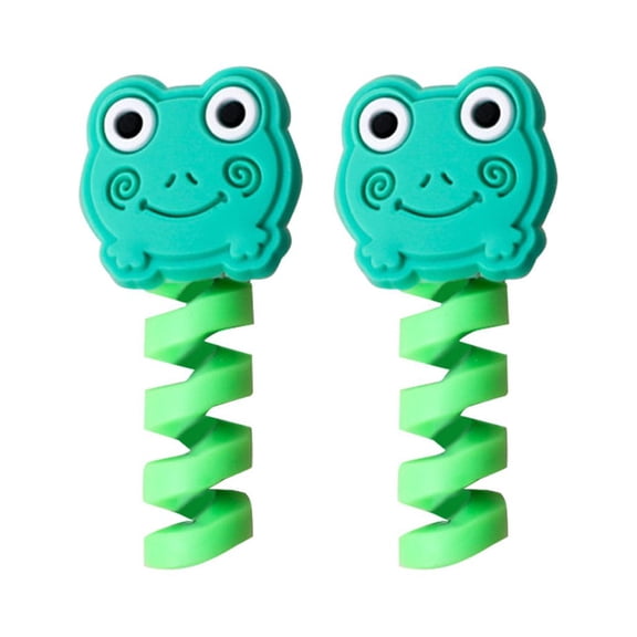 2Pcs Universal Silicone USB Charger Data Cable Protector Cord Wire Saver Cover