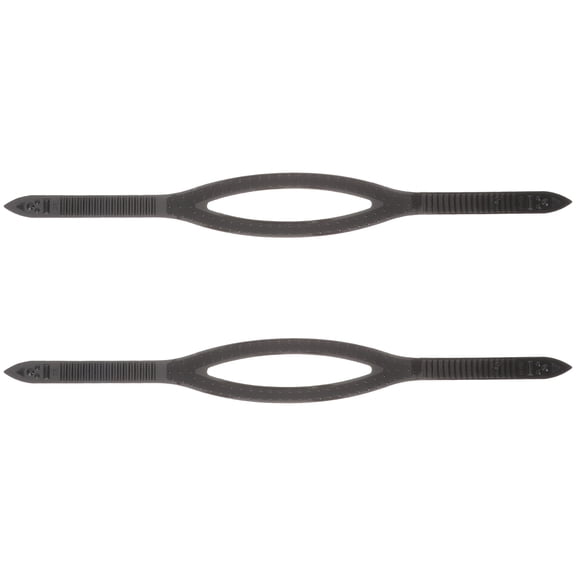 CATIEBYE 2Pcs Black Silicone Goggle Band Replacement Strap Durable Elastic Swimming Glasses Accessory