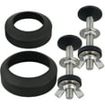 thumbnail image 1 of 2Pcs Universal Toilet Tank To Bowl Gasket Set Stainless Steel Rustproof Bolt Hardware Kit Toilet Cistern Seal Kit with Gaskets for 2-Inch and 3-Inch Flush Valve Opening Toilet Tanks, 1 of 7
