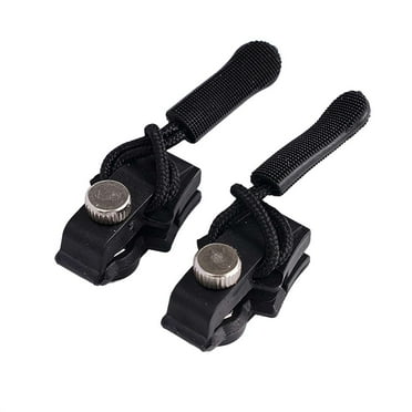 2Pcs Universal Zipper Repairer,Universal Mini Adjustable Zipper Restorer Non-Slip Metal Universal Zipper Repair Replacement Head,Instant Zipper Fix