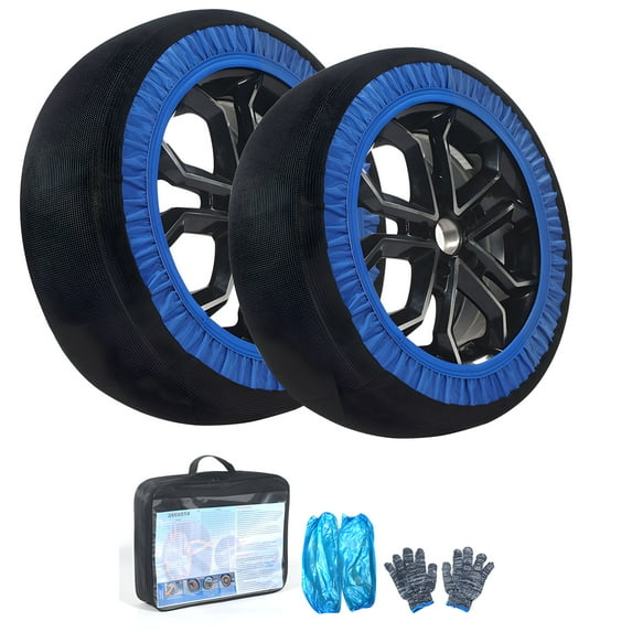 2Pcs Universally Tire Snow Socks for Tire Car SUVs and Trucks Antislip Solution Providing Safe Traction