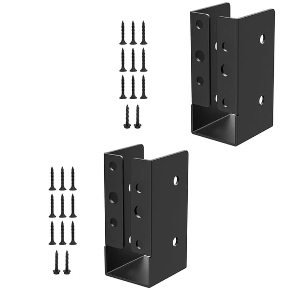 2Pcs Universals Metal Railing Bracket Joists Hanger Bracket Connector Concealed Support Beam Hanger Flange Enduring