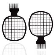 2Pcs Upgraded Twist Comb for Curls, 2-in-1 Hair Sponge Brush and Pick for Men & Women, Durable ABS Twist Comb for Natural Hair Styling