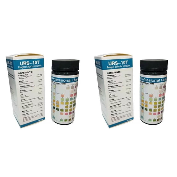 2Pcs Urine Test Strips for Blood 200PCS 10 Parameter Urine Test Strips Acidity Test Kit With Quick and Easy PH Testing Strips