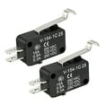thumbnail image 1 of 2Pcs V-154-1C25 Micro Limit Switch SPDT NO NC 3 Pin Simulated R-Lever Type, 1 of 5
