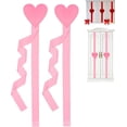 thumbnail image 1 of 2Pcs Valentine's Day Cabinet Heart Ribbon 41.3 Inch Red Pink Heart Ribbon for Kitchen Cabinet Doors Festive Holiday Home Valentine's Day Party Decor, Valentines Day Decorations for Home, 1 of 10
