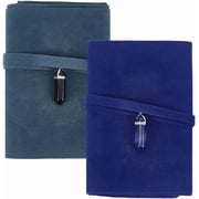 2Pcs Velvet Tarot Card Holder Tarot Cards Storage Bags with Pendulum Tarot Card Pouches Tarot Wrap Tarot Carrying Bag for Beginners Oracle Decks Tarot Cheat Sheet Blue 5x1x3Inch