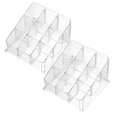 thumbnail image 1 of 2Pcs Versatile Acrylic Lipstick Organizer Clear Makeup Holder For Lipsticks Lip Gloss Clear Acrylic Lipstick Holder With 9/24/36/40 Slots To Organize Lipstick Tubes And Beauty Product Rack, 1 of 4