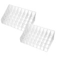 thumbnail image 1 of 2Pcs Versatile Acrylic Lipstick Organizer Clear Makeup Holder For Lipsticks Lip Gloss Clear Acrylic Lipstick Holder With 9/24/36/40 Slots To Organize Lipstick Tubes And Beauty Product Rack, 1 of 4