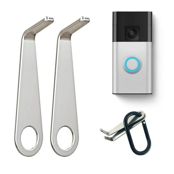 2Pcs Video Doorbell Key Replacement Tool Secure Removal Key Tool For Ring Doorbell Camera Opening Key Tool With Carabiner