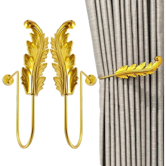 2Pcs Vintage Wall Hook Window Drapery Medallion Holdbacks, MfhdgXAvs Curtain Tiebacks, Wall Hook, Tassel Holder (B)