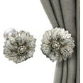 thumbnail image 1 of 2Pcs Vintage Wall Hook Window Drapery Medallion Holdbacks, MfhdgXAvs Curtain Tiebacks, Wall Hook, Tassel Holder (B), 1 of 7