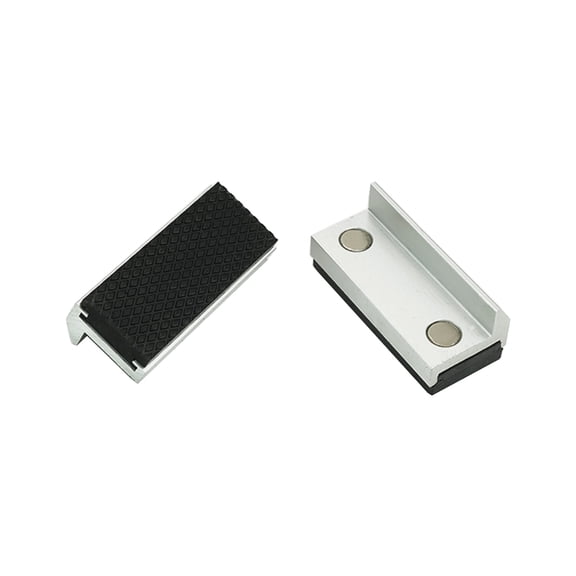 2Pcs Vise Jaw Pad Soft Jaw For Benches Vise Aluminum Vise Jaw Rubber Soft Vise Jaw Protectors Accessories