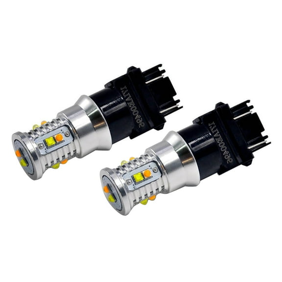 2Pcs Visibility LED Turn Signal Lights Switchback 3157 for Chevy Silverado 1500 1999-2013 Front Position Installation
