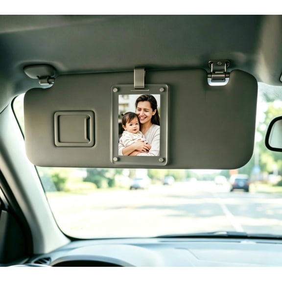 2Pcs Visor Magnetic Clips Picture Frame for Car, Vertical Photo Car Visor Photo Clip, Suitable for Adding Family, Personal or Pets Photos