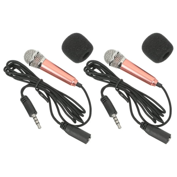 unbranded 2 Pcs Mini Microphone Headphones for Computer Video Headset
