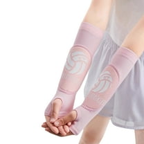 2Pcs Volleyball Arm Padded Sleeves for Teens Breathable Ice Silk Fabric Protective Pad Wrist Protection Pain-free Forearm Sleeve