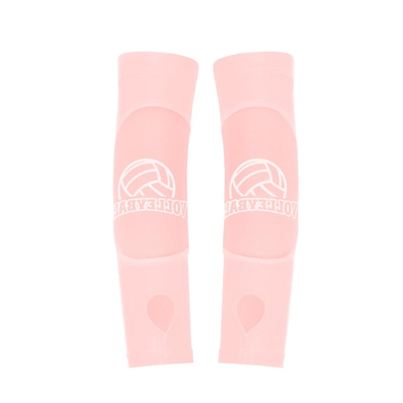 2Pcs Volleyball Arm Sleeves, Sponge Cushioned Forearm Wrist Guard, Impact Protection Support Pads for Sports Training