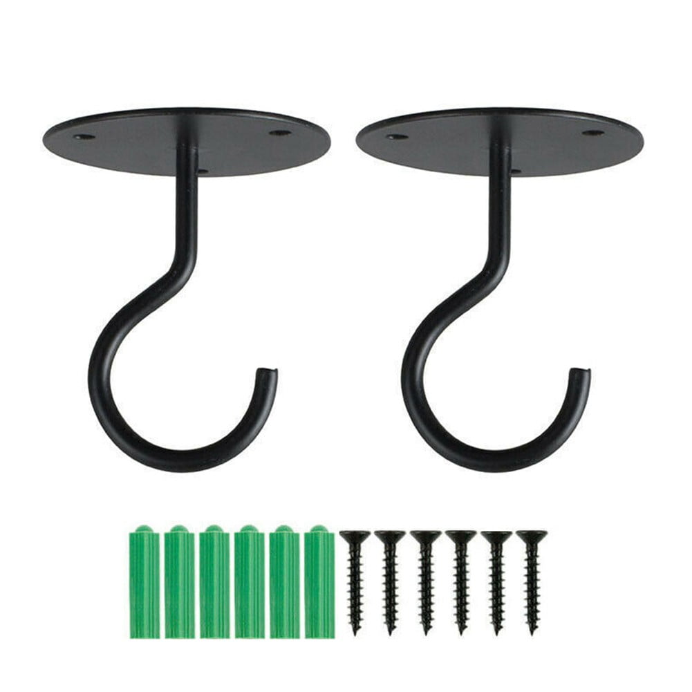 INCREWAY 2-Pack Antique Ceiling Hooks – Heavy Duty Screw-in Hooks For Hanging Plants, Lights, Decor