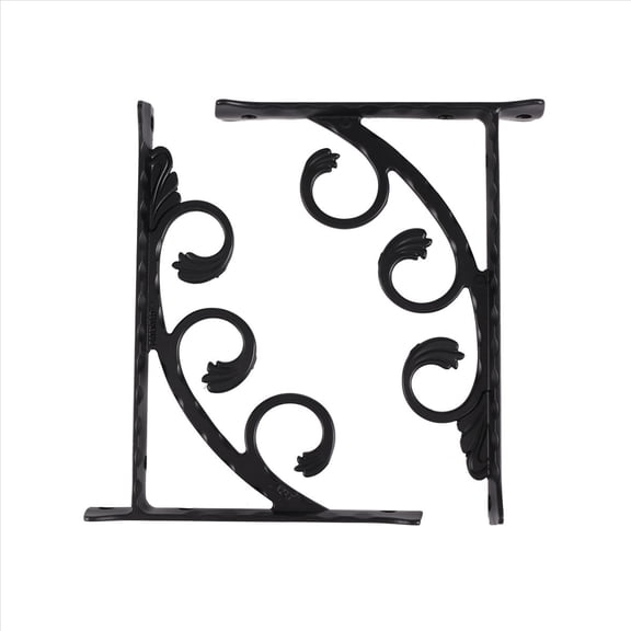2Pcs Wall Mounted L Shaped Angle Bracket Multifuntional Brace Shelf Brackets Decorative S