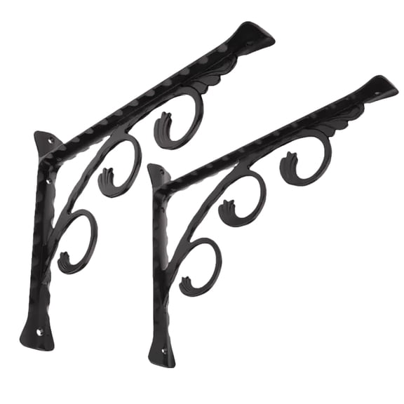 2Pcs Wall Mounted L Shaped Angle Bracket Multifuntional Brace Shelf Brackets Decorative S_WM25