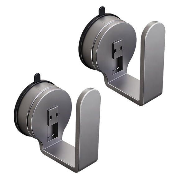 2Pcs Wall Mounted Organizers Suction Cup Hook Socket Storage Rack Router Power Strips Holder Easy to Installation
