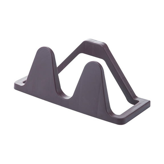 2Pcs Wall-mounted Stereo Shoes Racks Punch Free Traceless Slippers Organizer Shelves Creative Simplicity Shoes Storage Holder (Coffee)