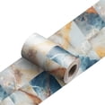 thumbnail image 1 of 2Pcs, Wallpaper Border, Marble Peel and Staick Wall Border Waterproof Tiles Sticker Wallpaper Self Adhesive Removable Wall Stickers for Ceiling Bedroom Living Room Decor, 4x94.5 Inch, 1 of 8