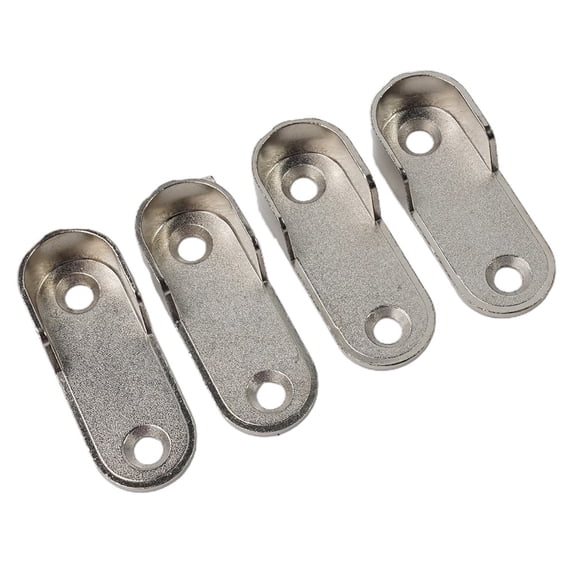 2Pcs Wardrobe Clothes Tube Support Closet Rod Pole End Bracket Thickening Holder
