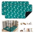 thumbnail image 1 of 2Pcs Washable Guinea Pig Pee Pads 47 x 24 inch Waterproof Reusable Guinea Pig Cage Liners Absorbent Bedding Training Mat for Small Animal Rabbit Hamster Hedgehogs, 1 of 10