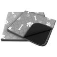 thumbnail image 1 of 2Pcs Washable Pee Pads for Dogs TeqHome Reusable Pet Training Pads Waterproof Non-Slip for Puppy Kittens Dogs Cats M, 1 of 11