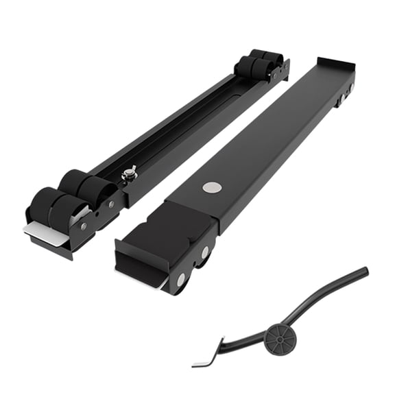 2Pcs Washer Dryer Base Metal Frame Home Furniture Moving Roller Adjustable Extendable Washing Machine Roller Enduring