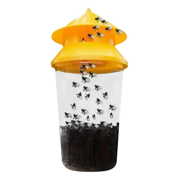 2Pcs Wasp Traps for Outdoors Wasp Killer Hanging Bee Traps Reusable Fly Bee Killer for Indoor Outdoor Patio Garden Home