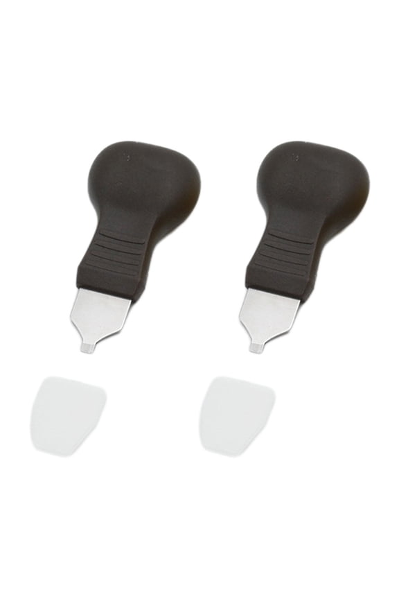 2Pcs Watch Pry Case Opener Stainless Steel Back Cover Remover Watch Repair Tool Black