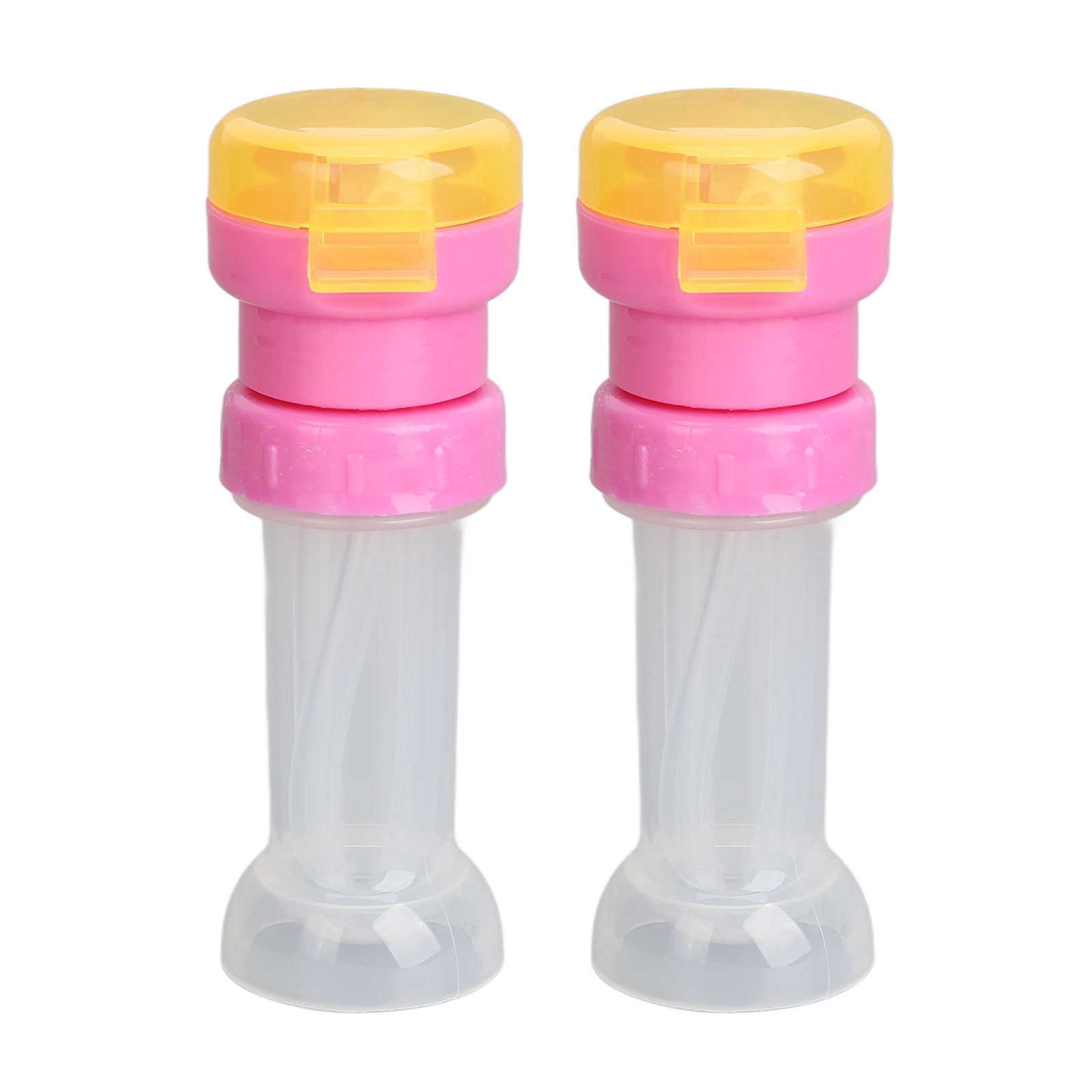 2Pcs Water Bottle Twist Cover Cap with Straw ABS Anti Choking Portable Dustproof Water Bottle